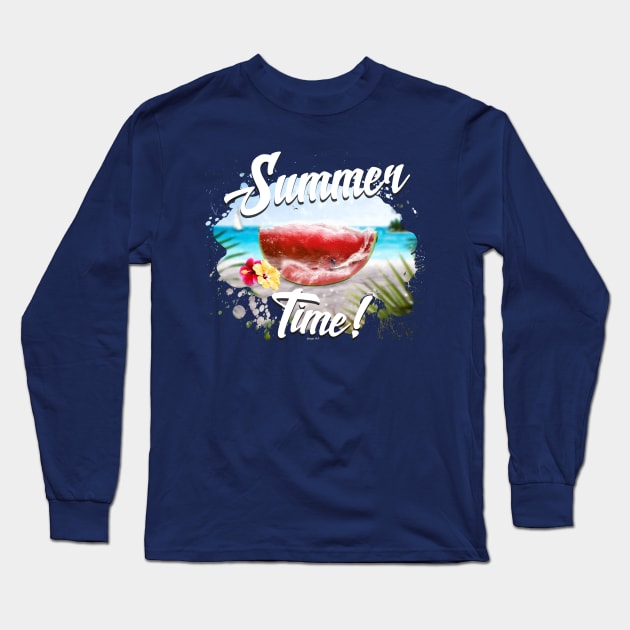 Surf the Melon Long Sleeve T-Shirt by Destroyed-Pixel